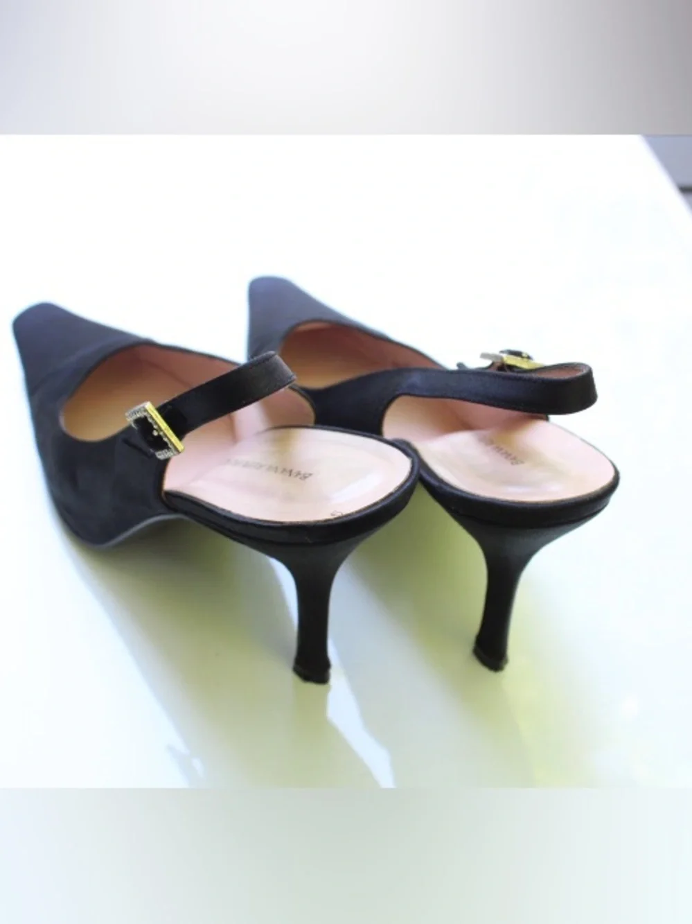 Banana Republic rhinestone sling back pumps Leather lining - Picture 5 of 11